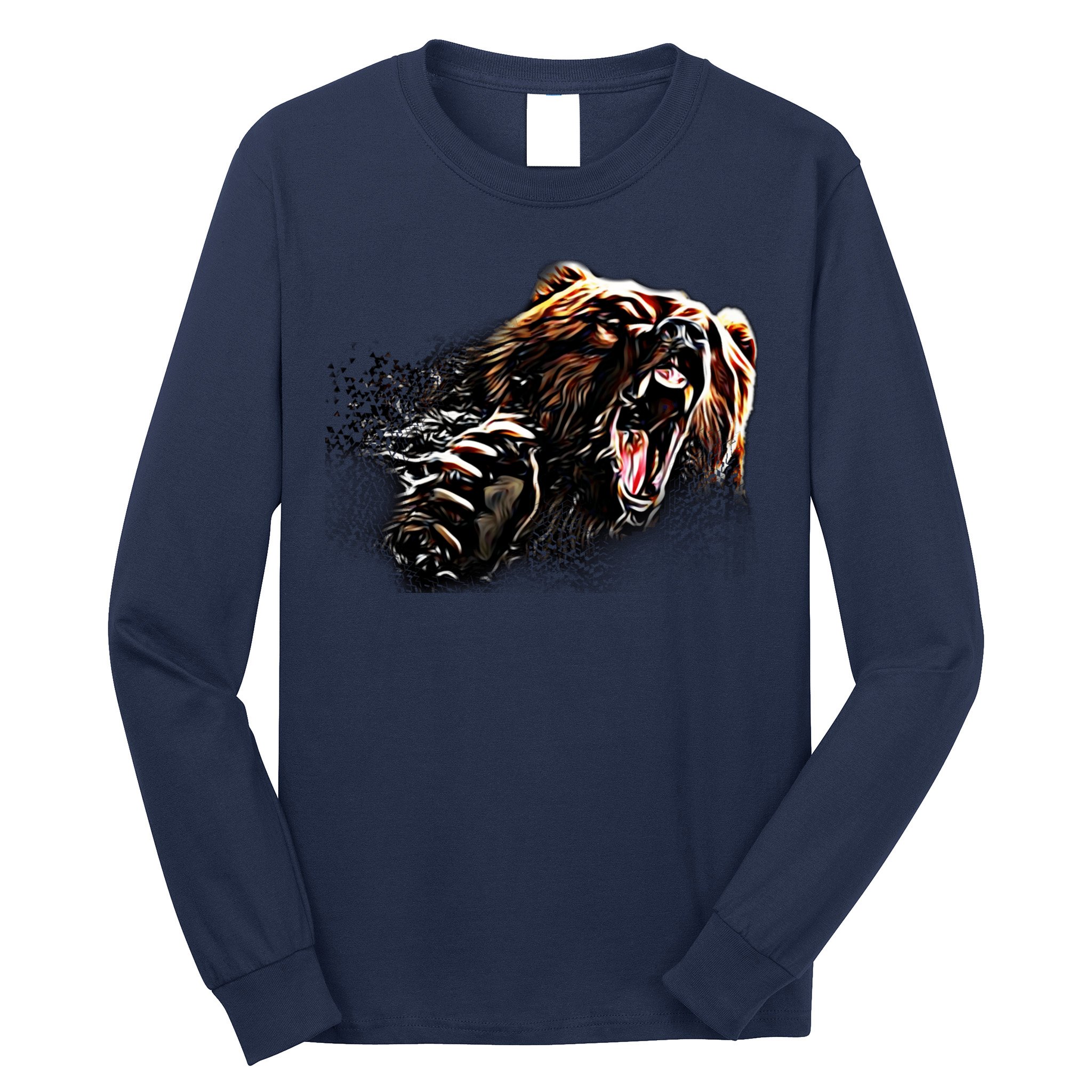 Big Alaska Grizzly Bear Clothing & - Grizzly Bear Long Sleeve Shirt