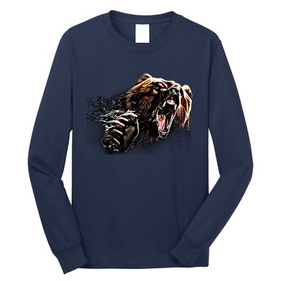 Big Alaska Grizzly Bear Clothing & - Grizzly Bear Long Sleeve Shirt