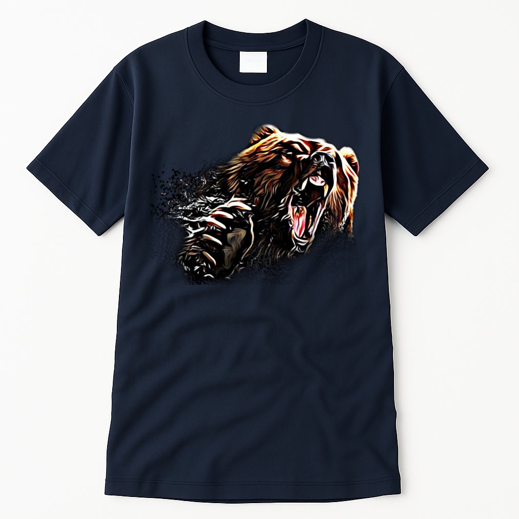Big Alaska Grizzly Bear Clothing & - Grizzly Bear Tall T-Shirt