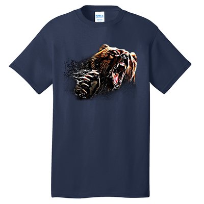 Big Alaska Grizzly Bear Clothing & - Grizzly Bear Tall T-Shirt