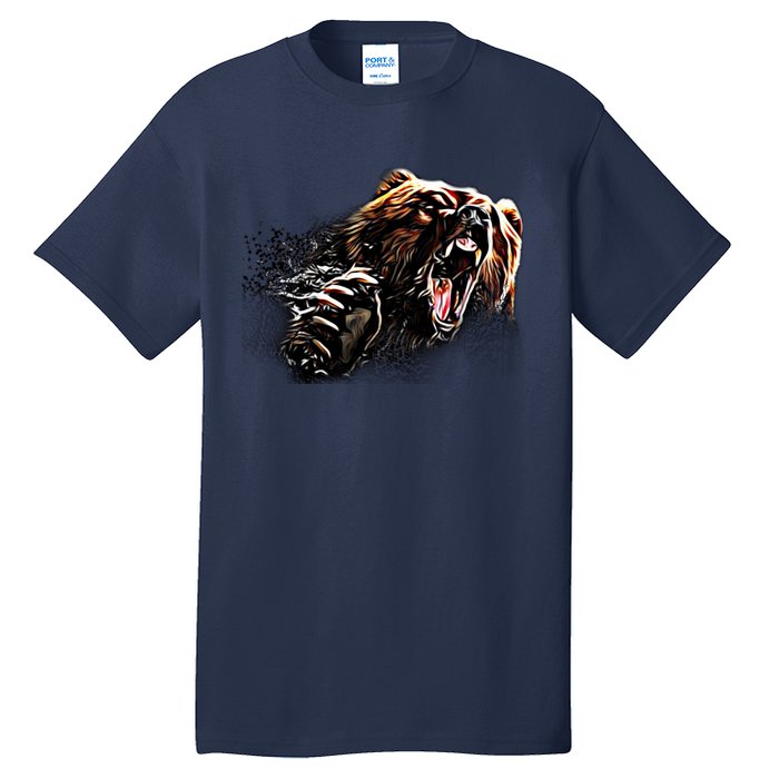 Big Alaska Grizzly Bear Clothing & - Grizzly Bear Tall T-Shirt