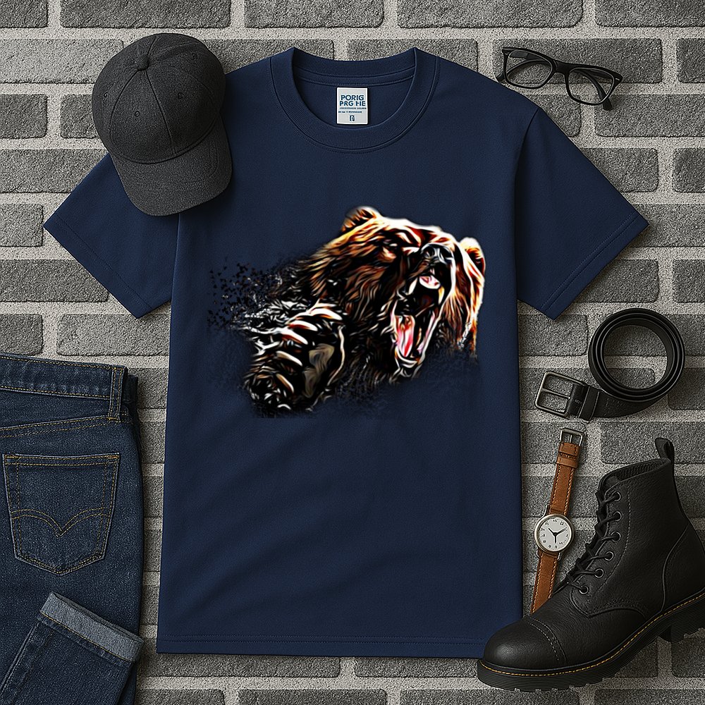 Big Alaska Grizzly Bear Clothing & - Grizzly Bear Tall T-Shirt