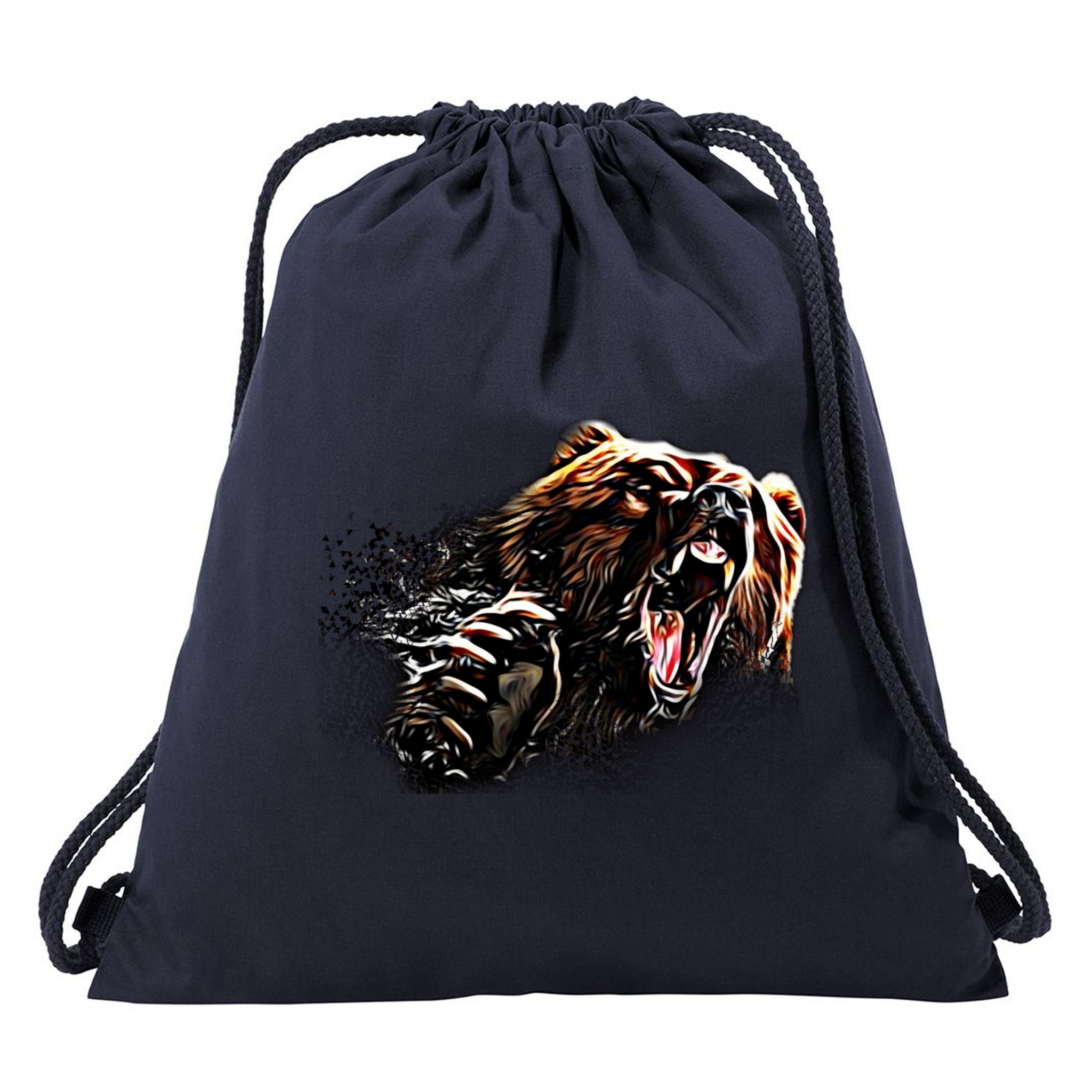 Big Alaska Grizzly Bear Clothing & - Grizzly Bear Drawstring Bag