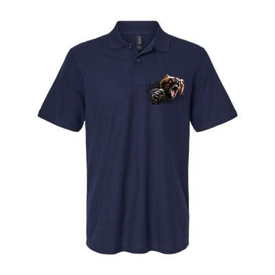 Big Alaska Grizzly Bear Clothing & - Grizzly Bear Softstyle Adult Sport Polo