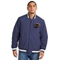 Big Alaska Grizzly Bear Clothing & - Grizzly Bear Insulated Varsity Jacket