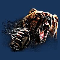 Big Alaska Grizzly Bear Clothing & - Grizzly Bear 16 in Basic Backpack