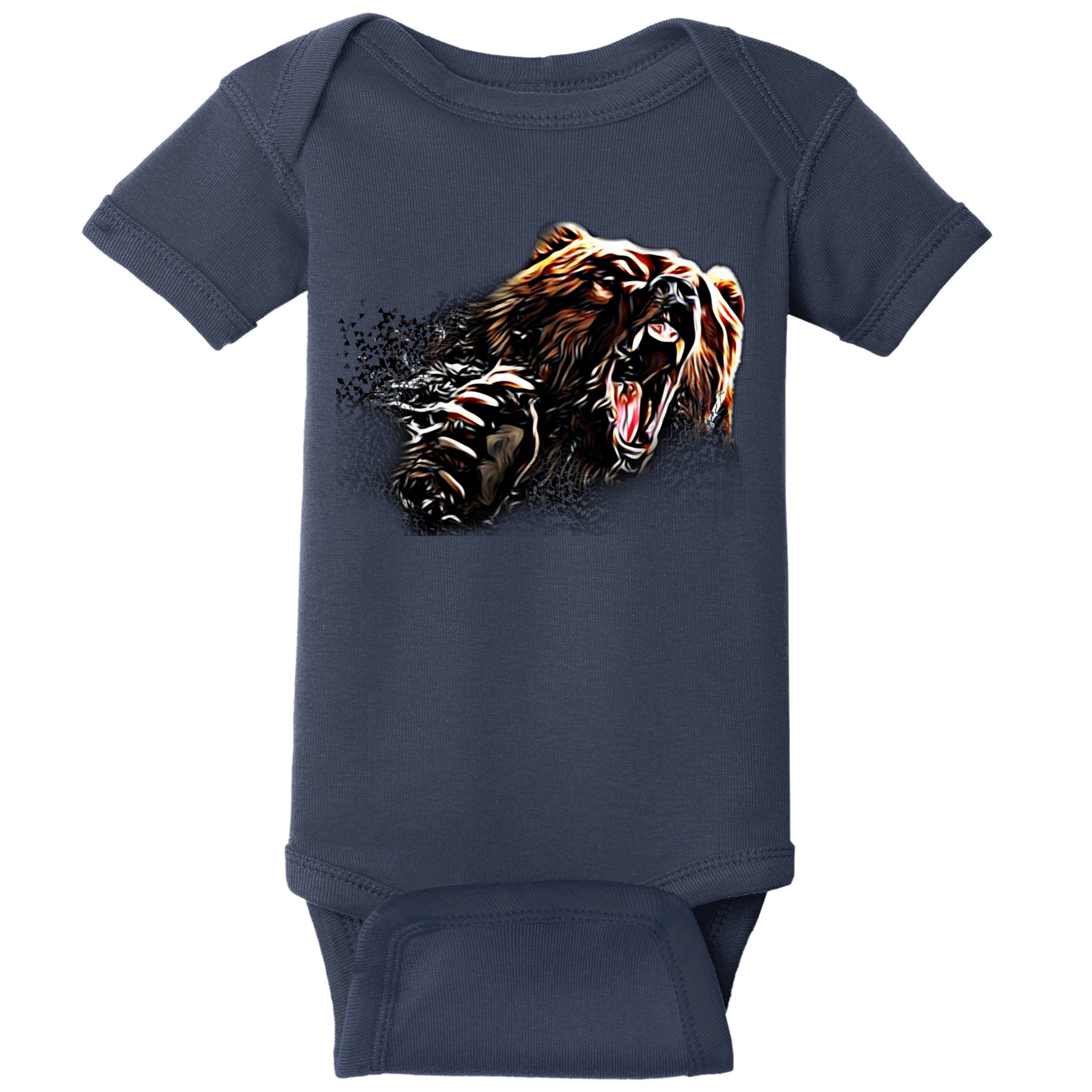 Big Alaska Grizzly Bear Clothing & - Grizzly Bear Baby Bodysuit