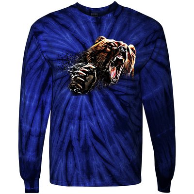 Big Alaska Grizzly Bear Clothing & - Grizzly Bear Tie-Dye Long Sleeve Shirt