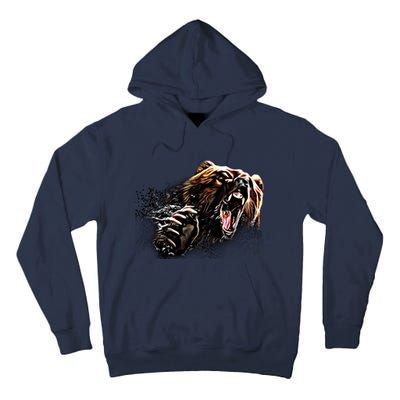 Big Alaska Grizzly Bear Clothing & - Grizzly Bear Tall Hoodie