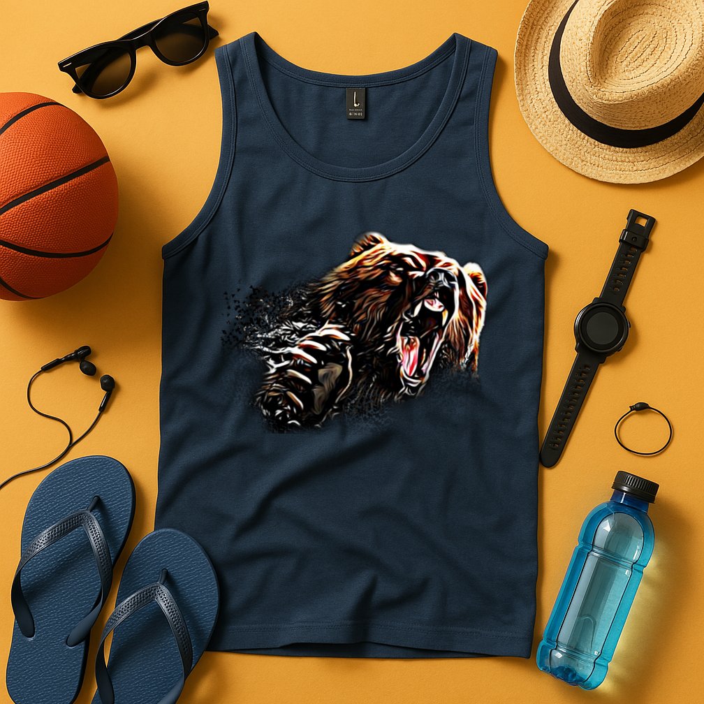 Big Alaska Grizzly Bear Clothing & - Grizzly Bear Tank Top