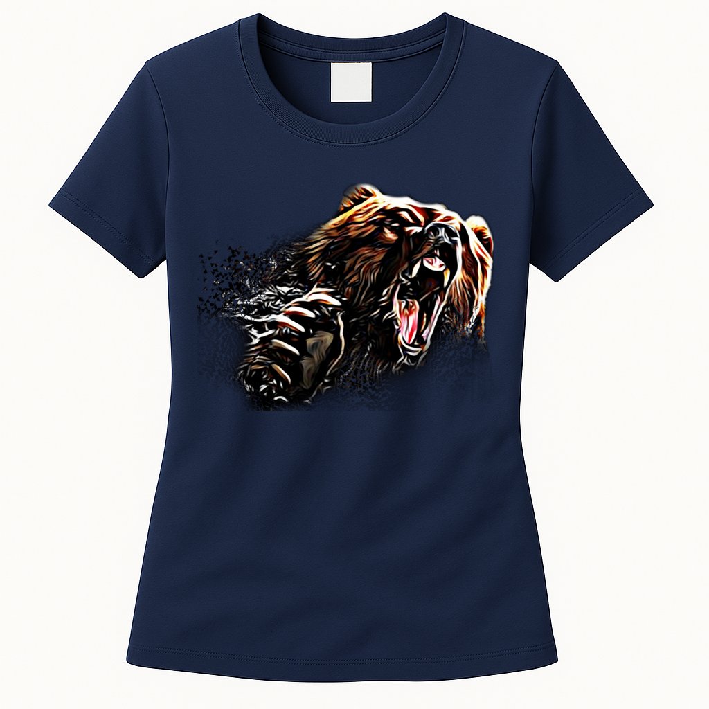 Big Alaska Grizzly Bear Clothing & - Grizzly Bear Womens T-Shirt