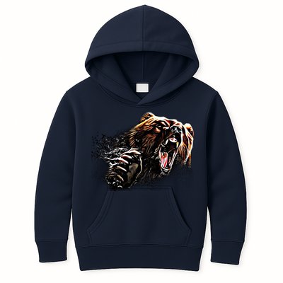 Big Alaska Grizzly Bear Clothing & - Grizzly Bear Kids Hoodie
