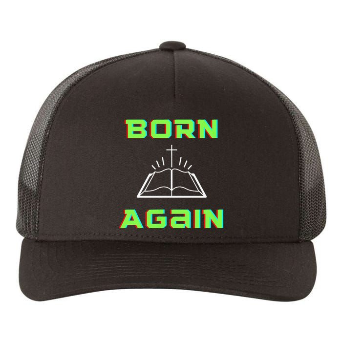 Born Again Gamer Saved Believe Forgiven Yupoong Adult 5-Panel Trucker Hat