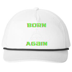 Born Again Gamer Saved Believe Forgiven Snapback Five-Panel Rope Hat