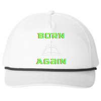 Born Again Gamer Saved Believe Forgiven Snapback Five-Panel Rope Hat