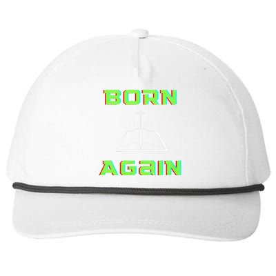 Born Again Gamer Saved Believe Forgiven Snapback Five-Panel Rope Hat