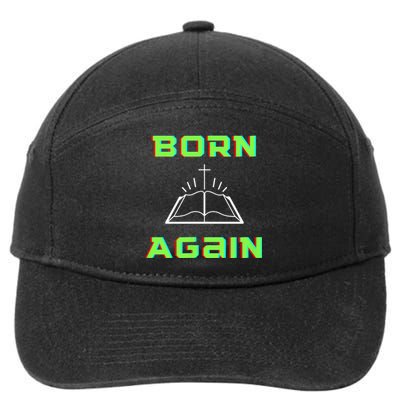 Born Again Gamer Saved Believe Forgiven 7-Panel Snapback Hat