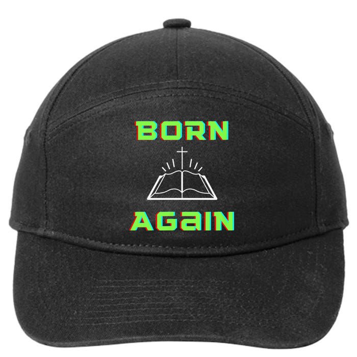 Born Again Gamer Saved Believe Forgiven 7-Panel Snapback Hat