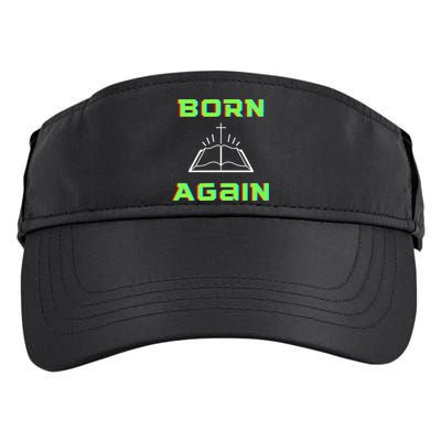 Born Again Gamer Saved Believe Forgiven Adult Drive Performance Visor