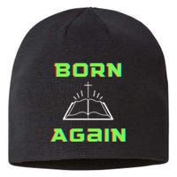 Born Again Gamer Saved Believe Forgiven Sustainable Beanie