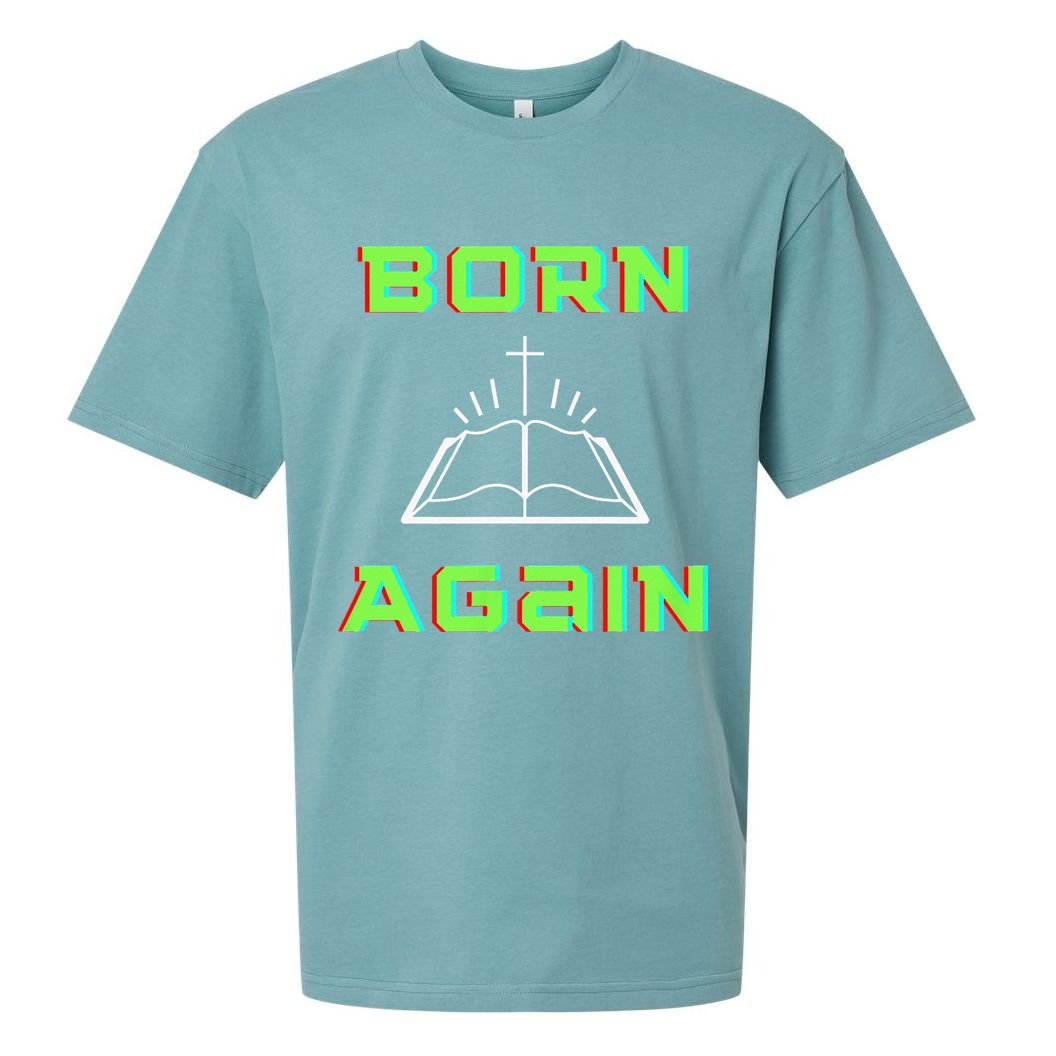 Born Again Gamer Saved Believe Forgiven Sueded Cloud Jersey T-Shirt
