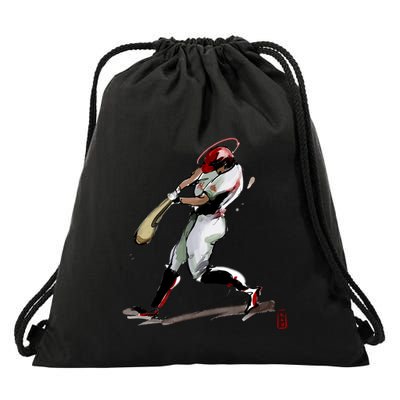 Baseball Art Graphic Game Fans Players Batter Sports Great Gift Drawstring Bag