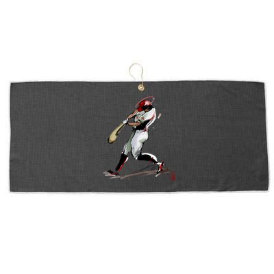 Baseball Art Graphic Game Fans Players Batter Sports Great Gift Large Microfiber Waffle Golf Towel