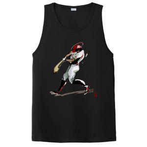 Baseball Art Graphic Game Fans Players Batter Sports Great Gift PosiCharge Competitor Tank