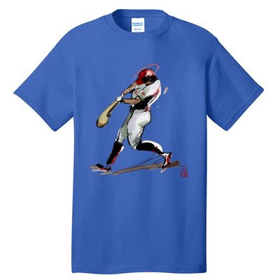 Baseball Art Graphic Game Fans Players Batter Sports Great Gift Tall T-Shirt