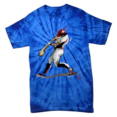 Baseball Art Graphic Game Fans Players Batter Sports Great Gift Tie-Dye T-Shirt