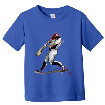 Baseball Art Graphic Game Fans Players Batter Sports Great Gift Toddler T-Shirt