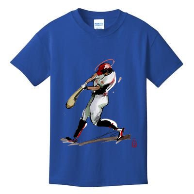 Baseball Art Graphic Game Fans Players Batter Sports Great Gift Kids T-Shirt