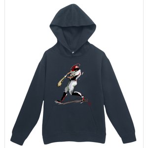 Baseball Art Graphic Game Fans Players Batter Sports Great Gift Urban Pullover Hoodie