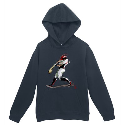 Baseball Art Graphic Game Fans Players Batter Sports Great Gift Urban Pullover Hoodie