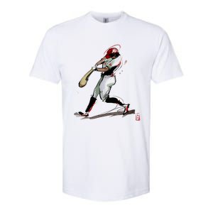 Baseball Art Graphic Game Fans Players Batter Sports Great Gift Softstyle CVC T-Shirt