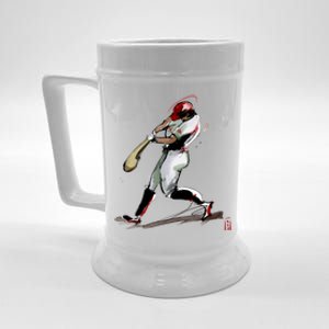 Baseball Art Graphic Game Fans Players Batter Sports Great Gift Beer Stein