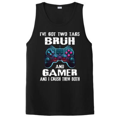 Bruh And Gamer Funny Sayings Boy Teens Gaming Video Games PosiCharge Competitor Tank