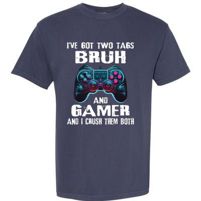 Bruh And Gamer Funny Sayings Boy Teens Gaming Video Games Garment-Dyed Heavyweight T-Shirt