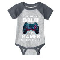 Bruh And Gamer Funny Sayings Boy Teens Gaming Video Games Infant Baby Jersey Bodysuit