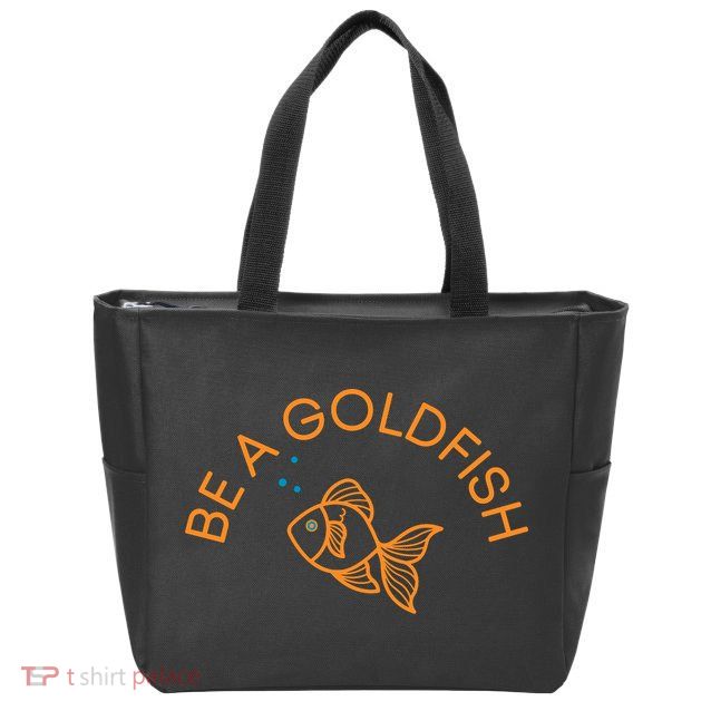 Be A Goldfish Zip Tote Bag
