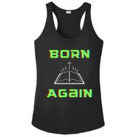 Born Again Gamer Saved Believe Forgiven Ladies PosiCharge Competitor Racerback Tank