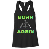 Born Again Gamer Saved Believe Forgiven Women's Racerback Tank