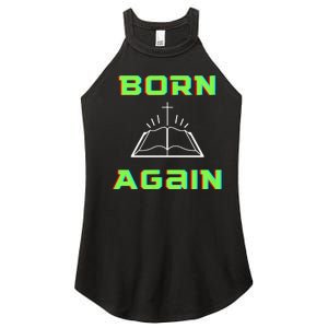 Born Again Gamer Saved Believe Forgiven Women's Perfect Tri Rocker Tank