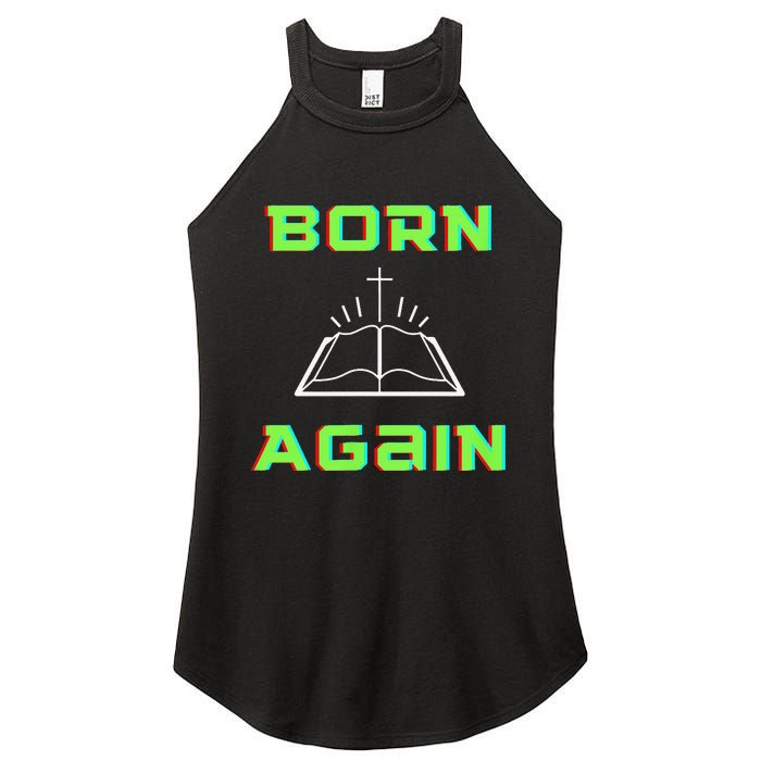 Born Again Gamer Saved Believe Forgiven Women's Perfect Tri Rocker Tank