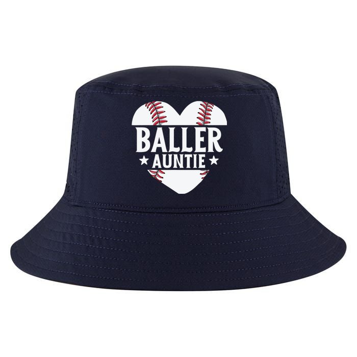 Baseball Aunt Gift Baller Auntie Mother's Day Mom Wo Cool Comfort Performance Bucket Hat