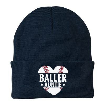 Baseball Aunt Gift Baller Auntie Mother's Day Mom Wo Knit Cap Winter Beanie