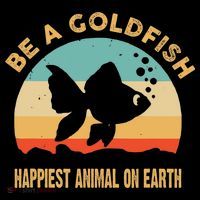Be A Goldfish Happiest Animal On Earth 16 in Basic Backpack