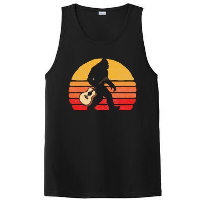 Bigfoot & Acoustic Guitar Country Rock Bluegrass Music PosiCharge Competitor Tank