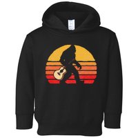 Bigfoot & Acoustic Guitar Country Rock Bluegrass Music Toddler Hoodie