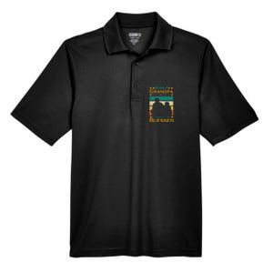 Being A Grandpa Doesn't Make Me Old It Makes Me Blessed Cool Men's Origin Performance Pique Polo